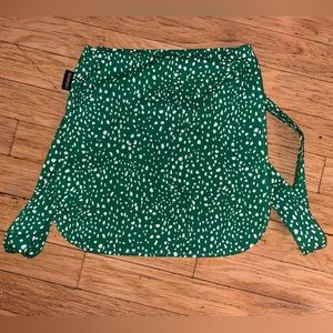 Notabag | green polka dot bag